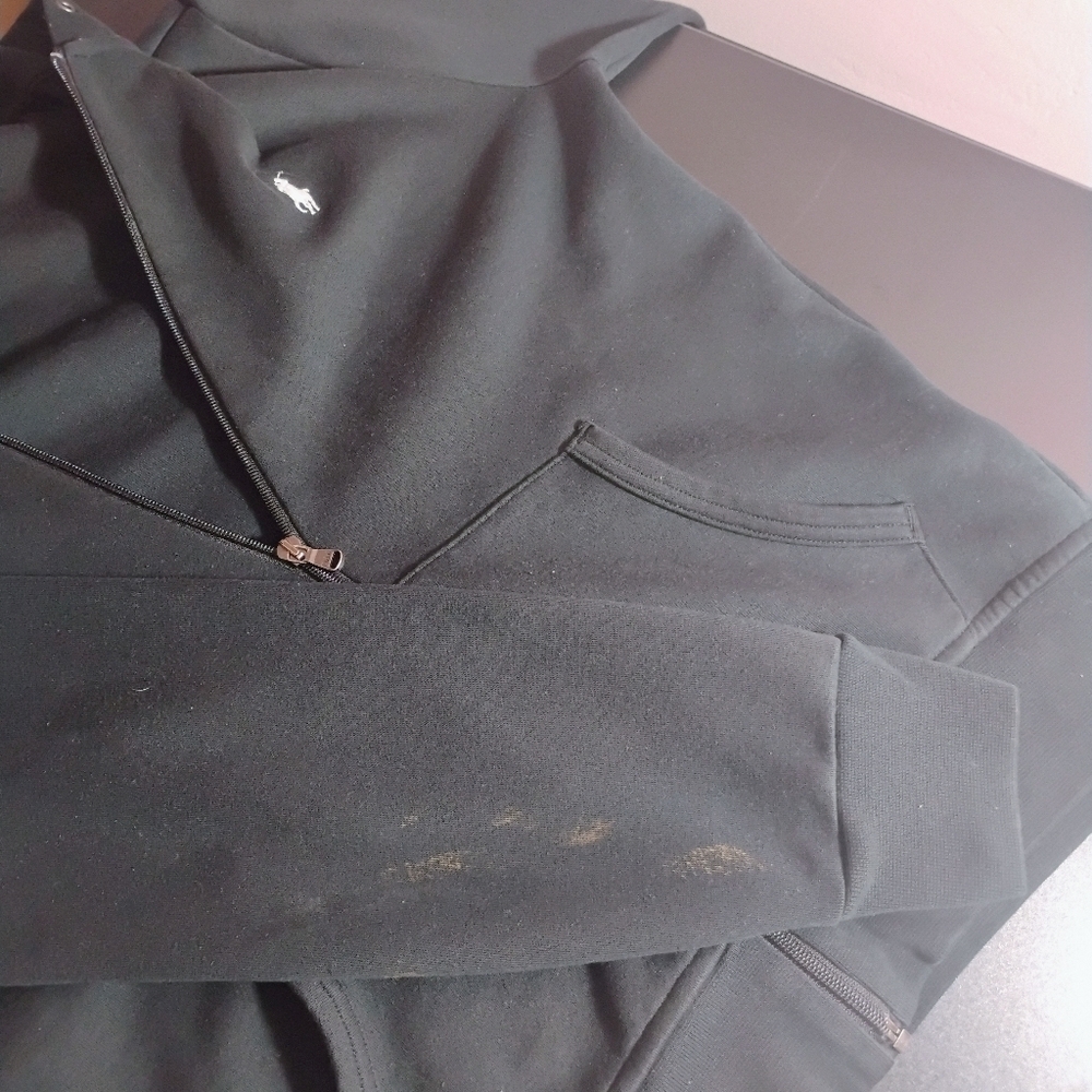 Polo Ralph Lauren Black Full‑Zip Hoodie Sweatshirt (Men’s) - Picture 9 of 17